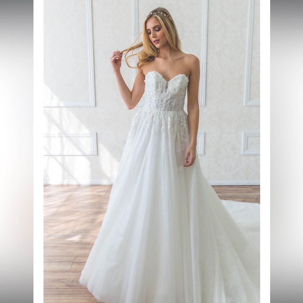 Estee Couture Coco Ballgown Wedding Dress Ball Gown Size 12 Ivory Sample